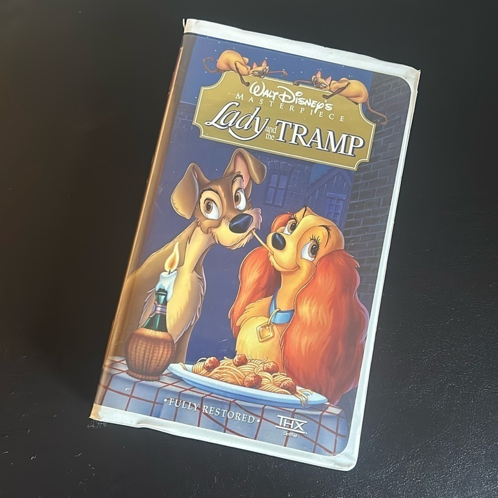 Disney Lady and the Tramp Vintage Masterpiece VHS Movie